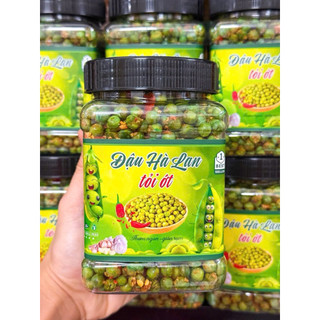 Hủ 500gr Đậu Hà Lan sấy Tỏi Ớt Giòn Thơm