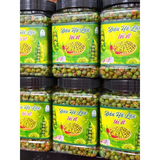 Hủ 500gr Đậu Hà Lan sấy Tỏi Ớt Giòn Thơm