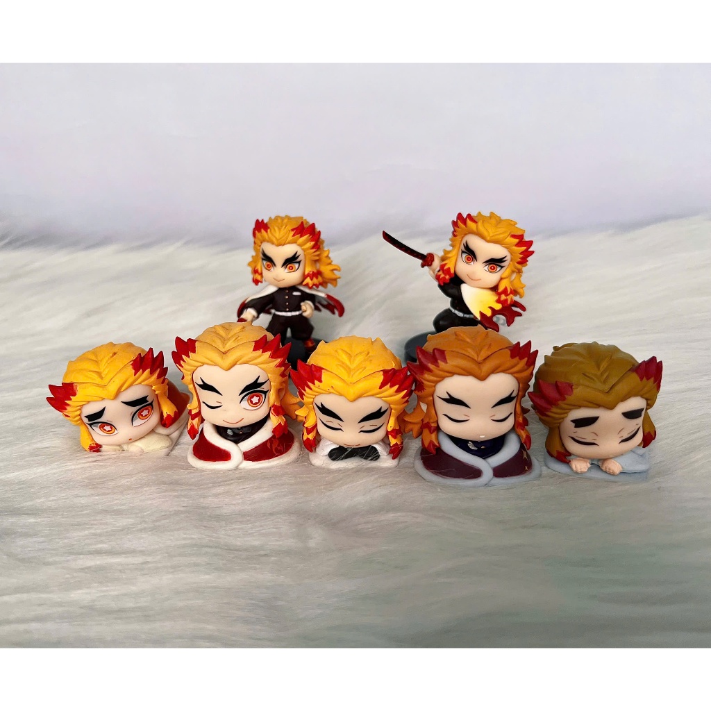 Mô hình nhân vật Rengoku Mini Kimetsu No Yaiba Thanh Gươm Diệt Quỷ Gacha