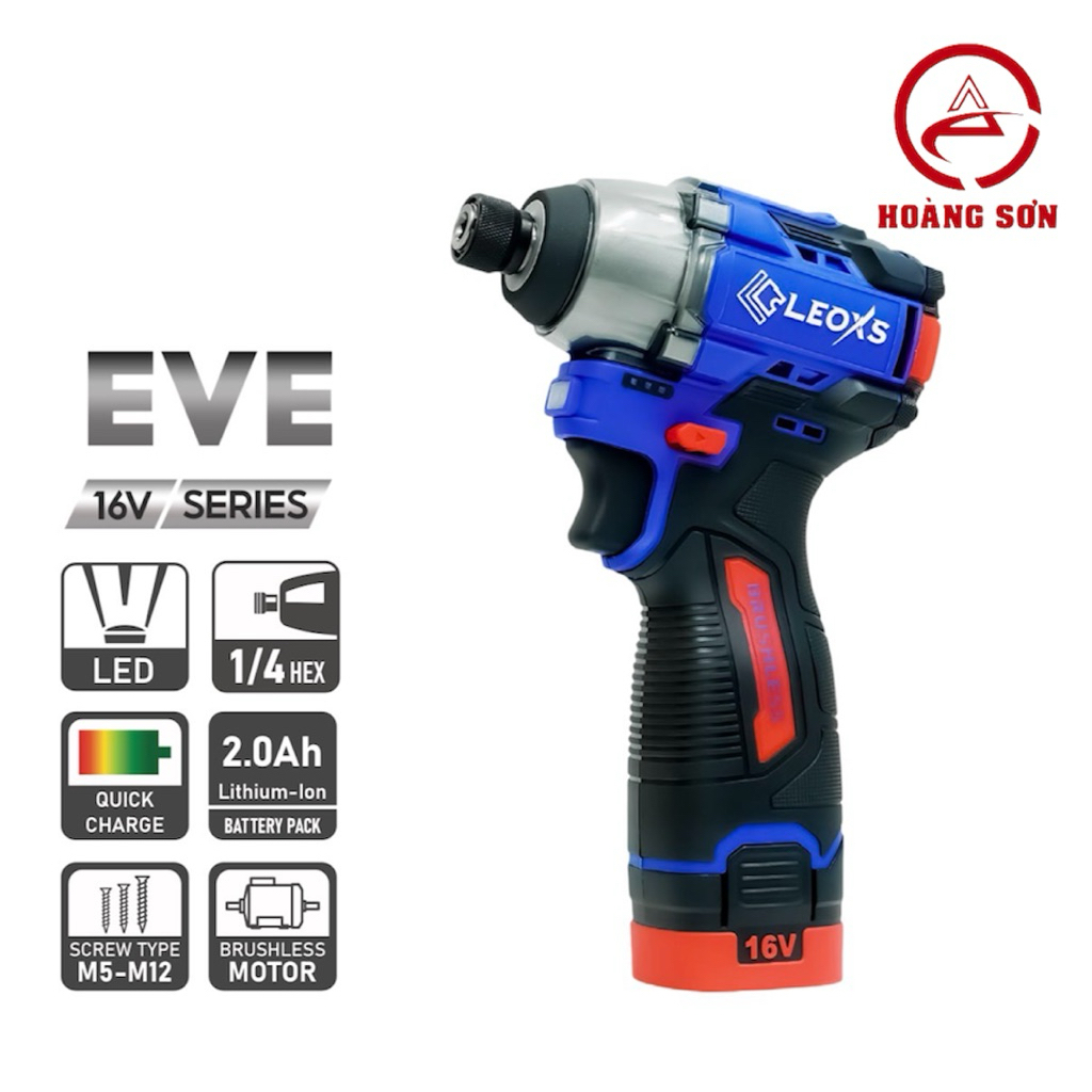 Máy Siết Vít Pin Motor Không Chổi Than LXS16-IS140BL-CB Leoxs