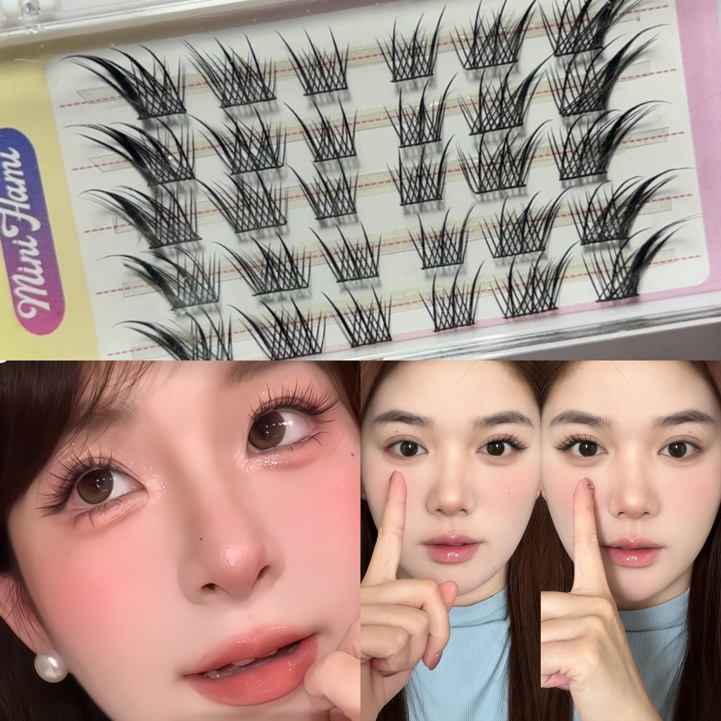 Mi giả Tô Đát Kỷ Mini Hami mi cụm tách sợi mềm mịn quyến rũ tự nhiên tái sử dụng