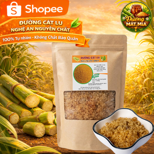 Combo 5kg Đường Cát Lu (Đường Cát Hoa Mơ) , Đường Mía Nguyên Chất Làng Găng Nghệ An