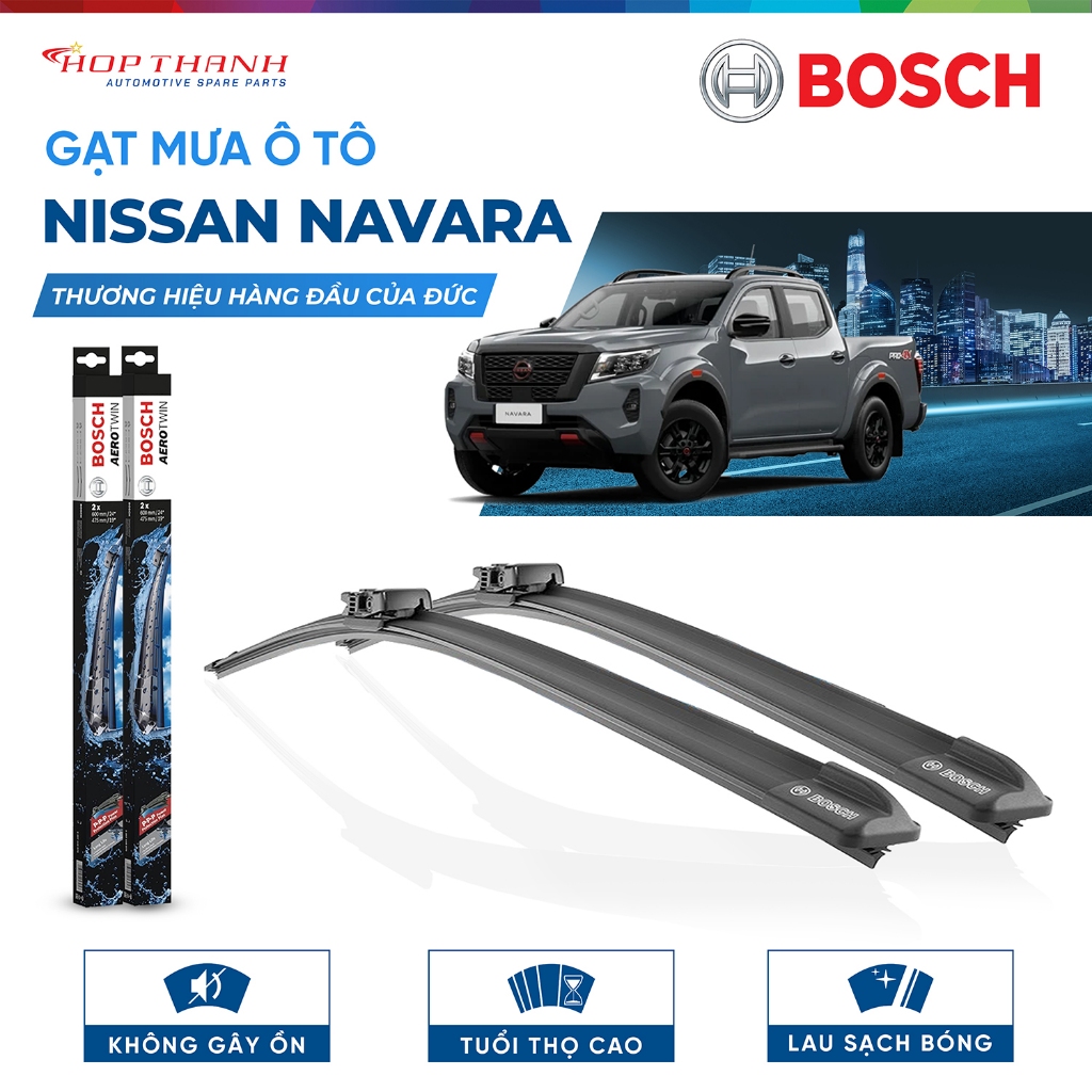 Gạt mưa Bosch xe NISSAN NAVARA hàng chính hãng (Giá 1 cặp)