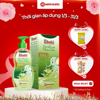 Sữa tắm gội thảo dược cho bé Ích Nhi, chai 200ml giúp làm sạch da và dưỡng da trẻ, bảo vệ da trẻ khỏi mụn nhọt, hăm da,