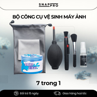 Combo Vệ Sinh Máy Ảnh & Ống Kính 7 Trong 1 – Bộ Dụng Cụ Làm Sạch Lens, Cảm Biến DSLR Mirrorless
