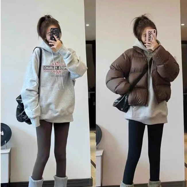 Áo Hoodie Nam Nữ, nỉ 2 da cotton dày dặn from oversz in chữ Haley by konova store