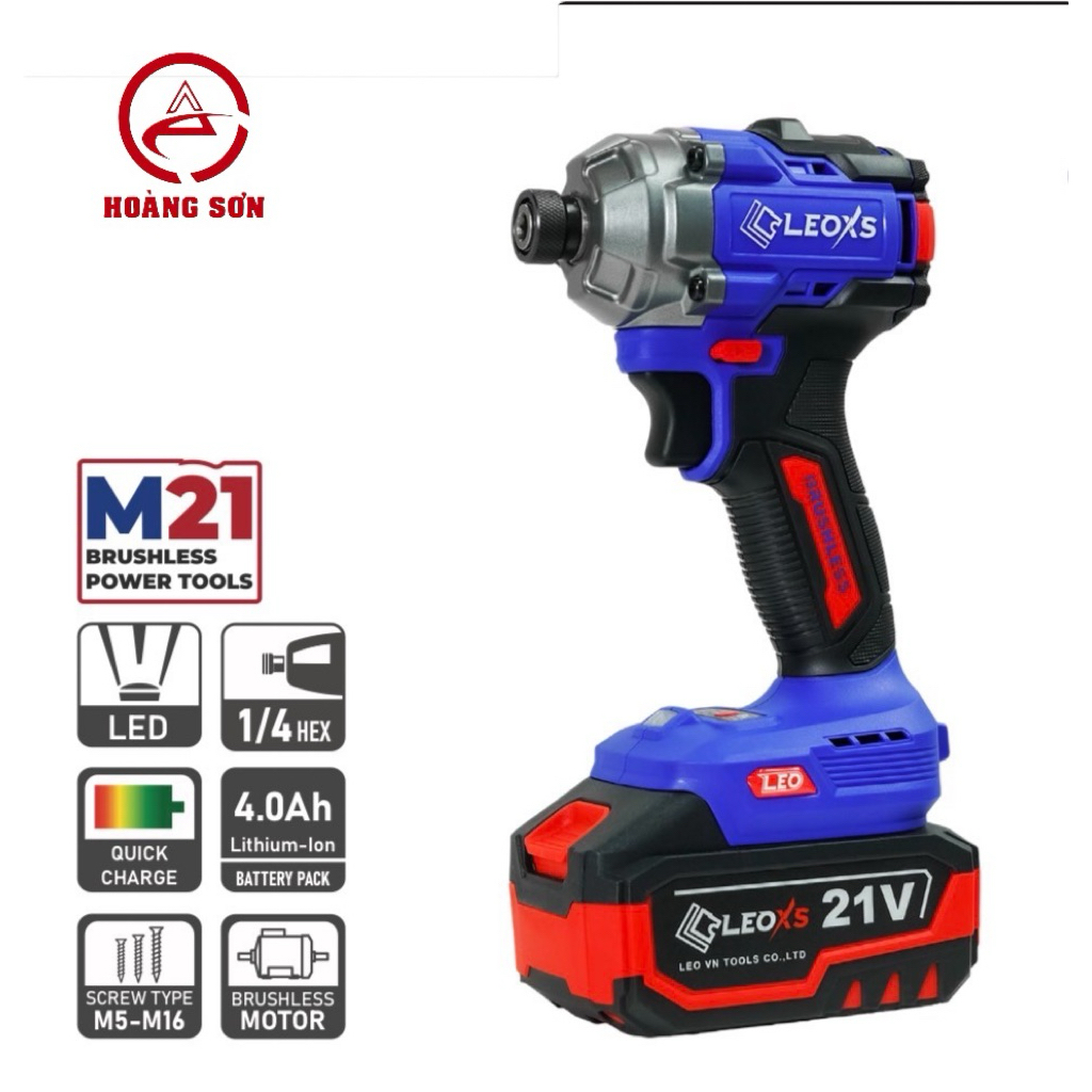 Máy Siết Vít Pin Motor Không Chổi Than LXS-IS260BL-CB Leoxs