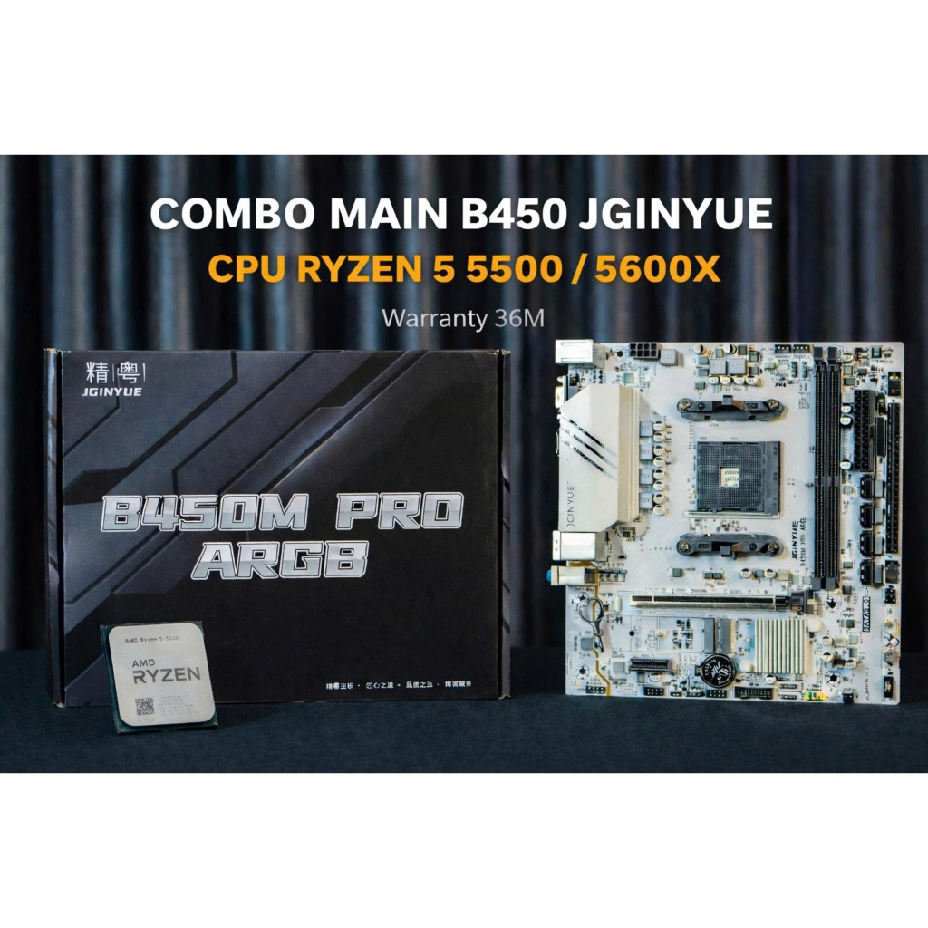 Combo AMD Main B450 + CPU Ryzen 5 5500 5600x tray bảo hành 36 tháng - giá thợ | BigBuy360 - bigbuy360.vn