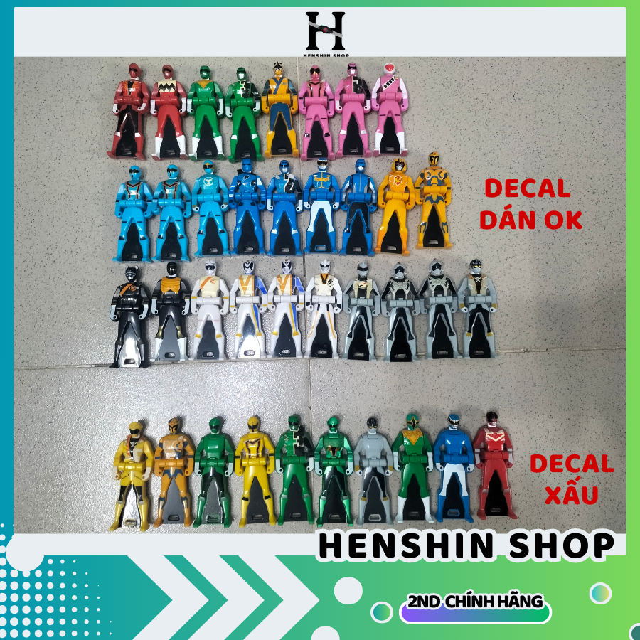 Chìa khoá biên thân siêu nhân hải tặc decal dán (GSP) Ranger key gokai đã qua sử dụng chính hãng BAN