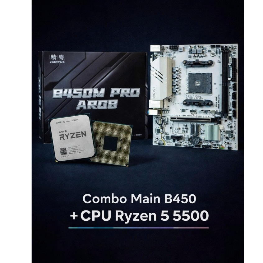 Combo AMD Main B450 + CPU Ryzen 5 5500 5600x tray bảo hành 36 tháng - giá thợ | BigBuy360 - bigbuy360.vn
