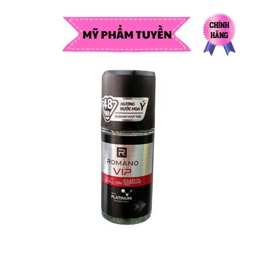Lăn khử mùi Romano Vip Passion 50ml (đỏ)