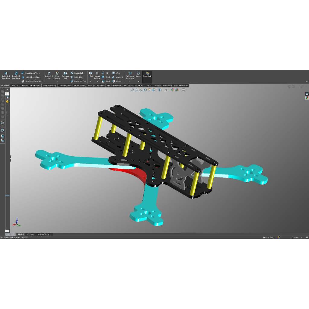 [MakeItReal] Khung Drone / FPV 5 Inch (In 3D)