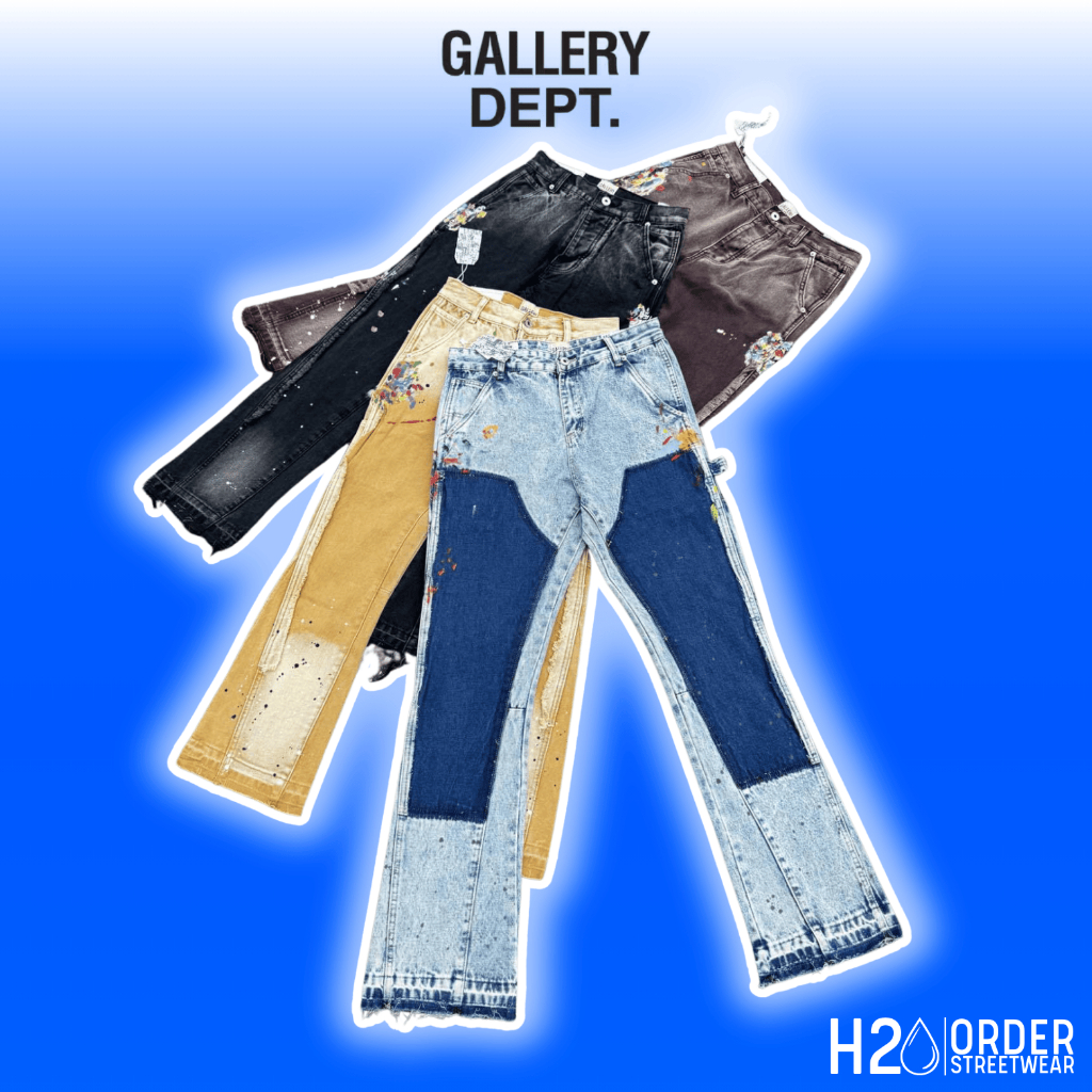 (Best Quality) Quần Jean Ống Loe Gallery Dept 4 Màu, Quần Bò Ống Loe Vảy Sơn Streetwear Hypebeast – 