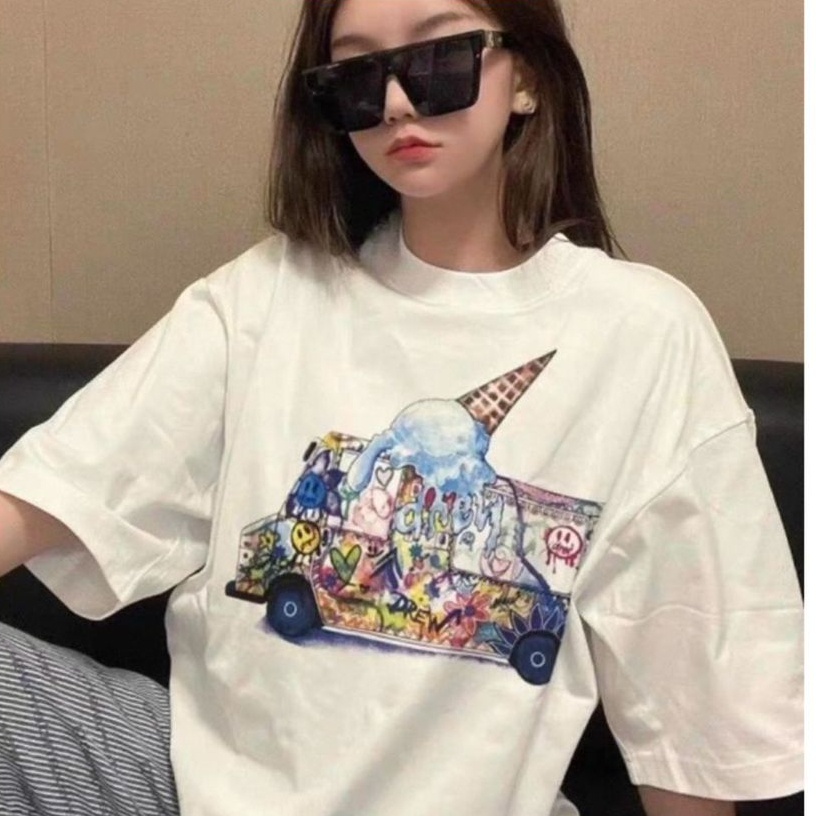 Áo thun Đờ Riw unisex qc hình cây kem ICREM konova store