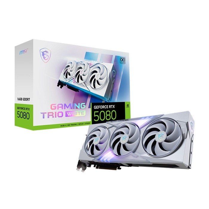 Card màn hình MSI GeForce RTX™ 5080 16G GAMING TRIO OC WHITE New chính hãng BH 36T