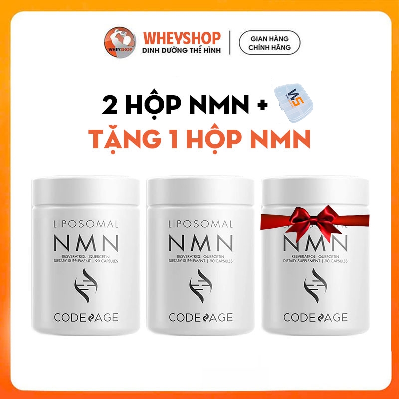 (NMN) Viên uống NMN Liposomal Platinum CODEAGE Thực Phẩm Bổ Sung, USA, 90 viên/1 hộp - WHEYSHOP