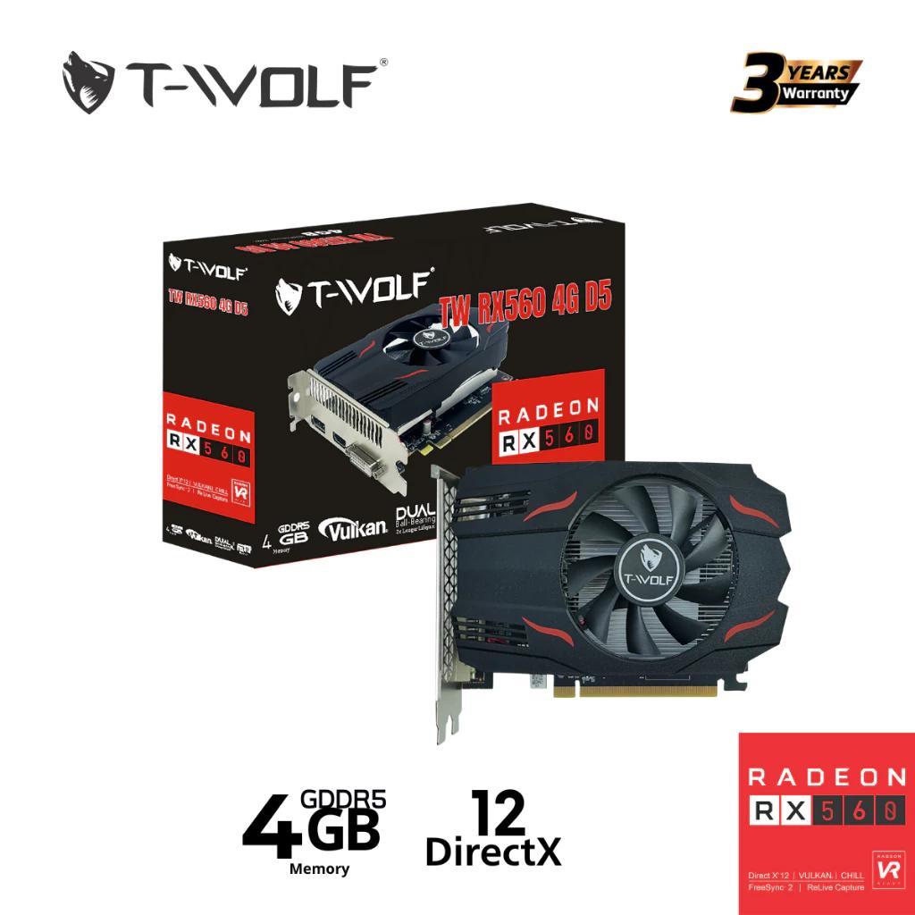 VGA T-Wolf AMD RX 560 4GB GDDR5, Mới BH 36T