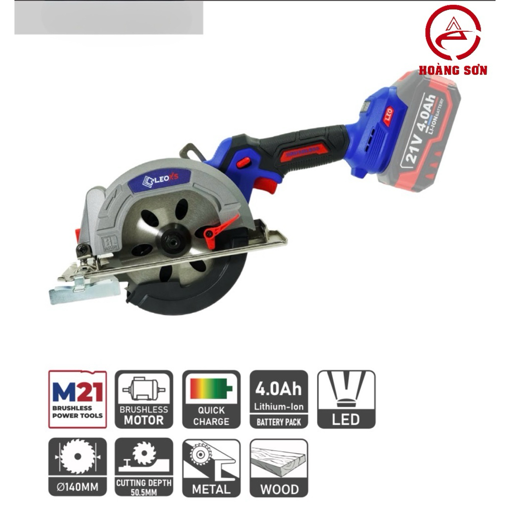 Thân Máy Cưa Đa Năng Dùng Pin 140MM Motor Không Chổi Than LXS-CS140PRO Leoxs