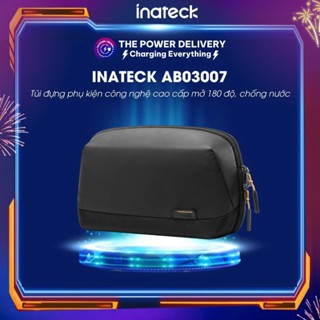Túi Đựng Phụ Kiện Công Nghệ Cao Cấp Inateck AB03007 Mở 180 Độ, Chống Nước - Đựng Cáp Sạc, Pin Dự Phòng (Size S/L)
