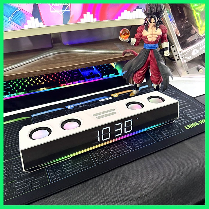 Loa Máy Tính Gaming Soundbar Để Bàn Niye V28 Led Nháy Theo Nhạc Hỗ Trợ Bluetooth Kết Nối Cắm Dây