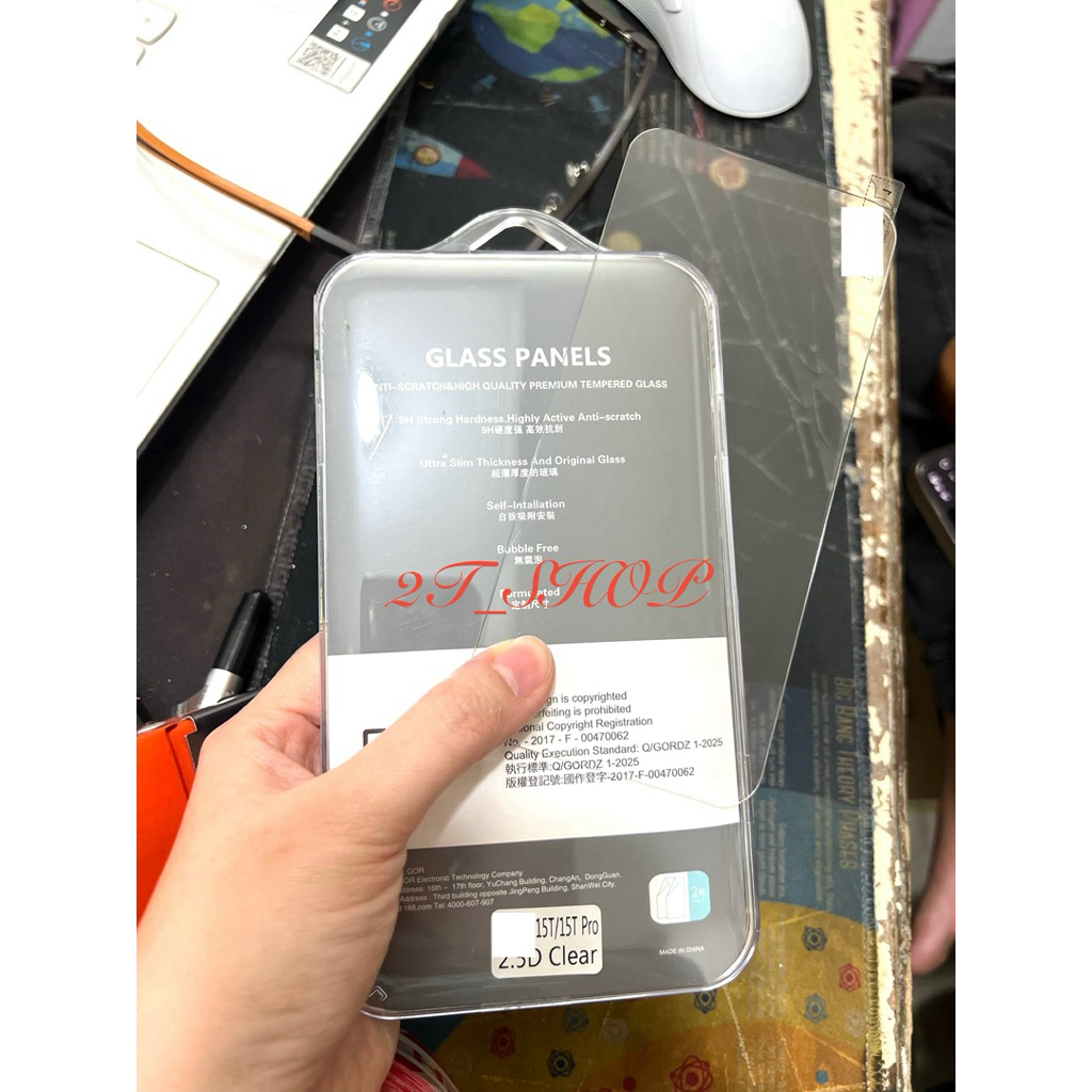 KÍNH CƯỜNG LỰC GOR XAOMI 15, XAOMI 15T/ 15T PRO FULL MÀN HÌNH, KÍNH TRONG