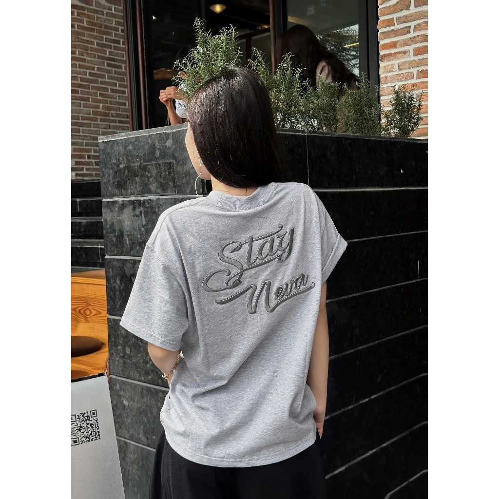 Áo Thun Stay Neva Boxy Tee Nevasome Cotton 250gsm Local Brand Tay Lỡ Form Boxy Rộng Nam Nữ | BigBuy360 - bigbuy360.vn