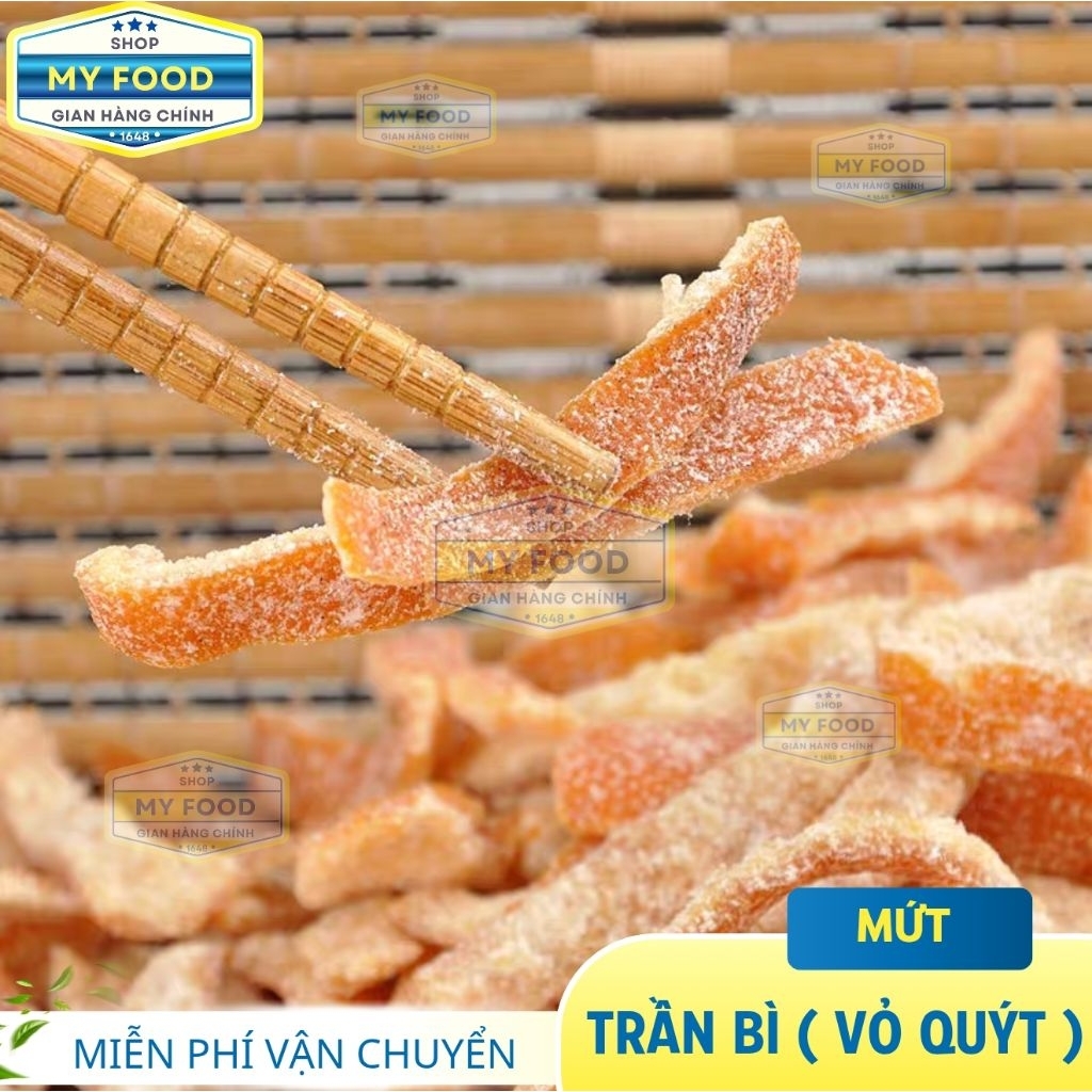 500g mứt trần bì hàng khô