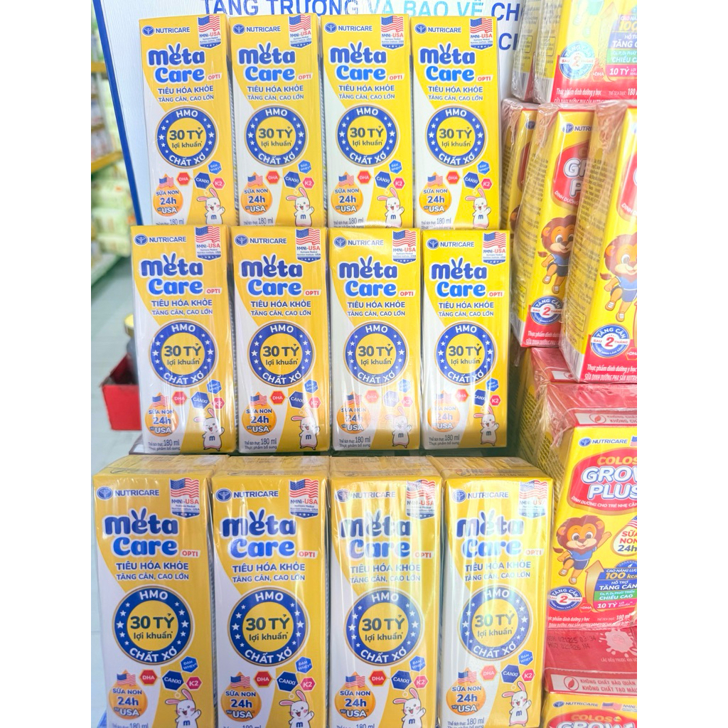 [COMBO 6 LỐC] Sữa bột pha sẳn Metacare Nhãn vàng 180ml