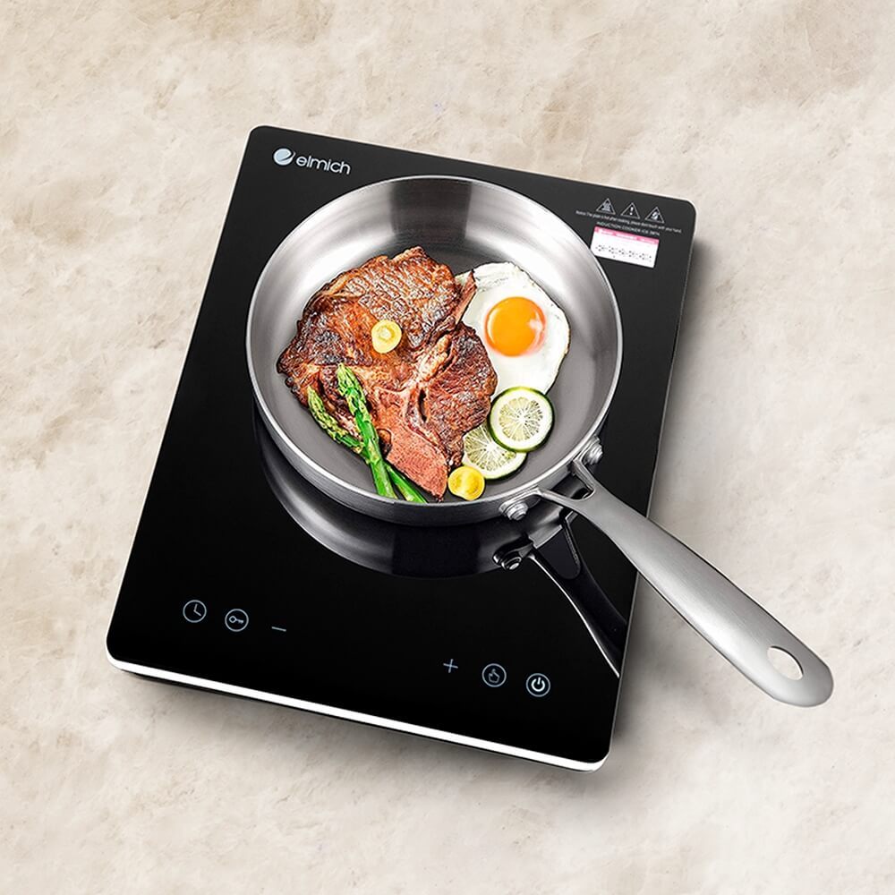 Bếp điện từ Elmich ICE-3874 Chính hãng Elmich tặng kèm chảo xào