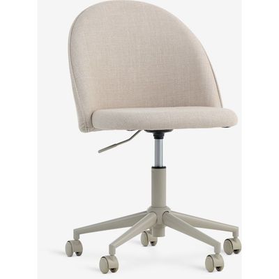 Ghế làm việc | JYSK KOKKEDAL | vải polyester | be | R54xS58xC80/93cm