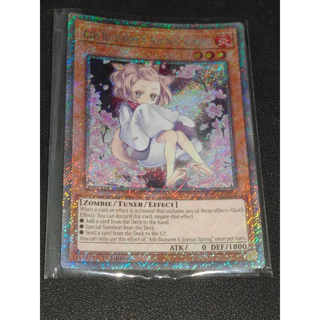 Ash Blossom & Joyous Spring (Alternate Art) (Platinum Secret Rare) (RA04-EN025) - Quarter Century St