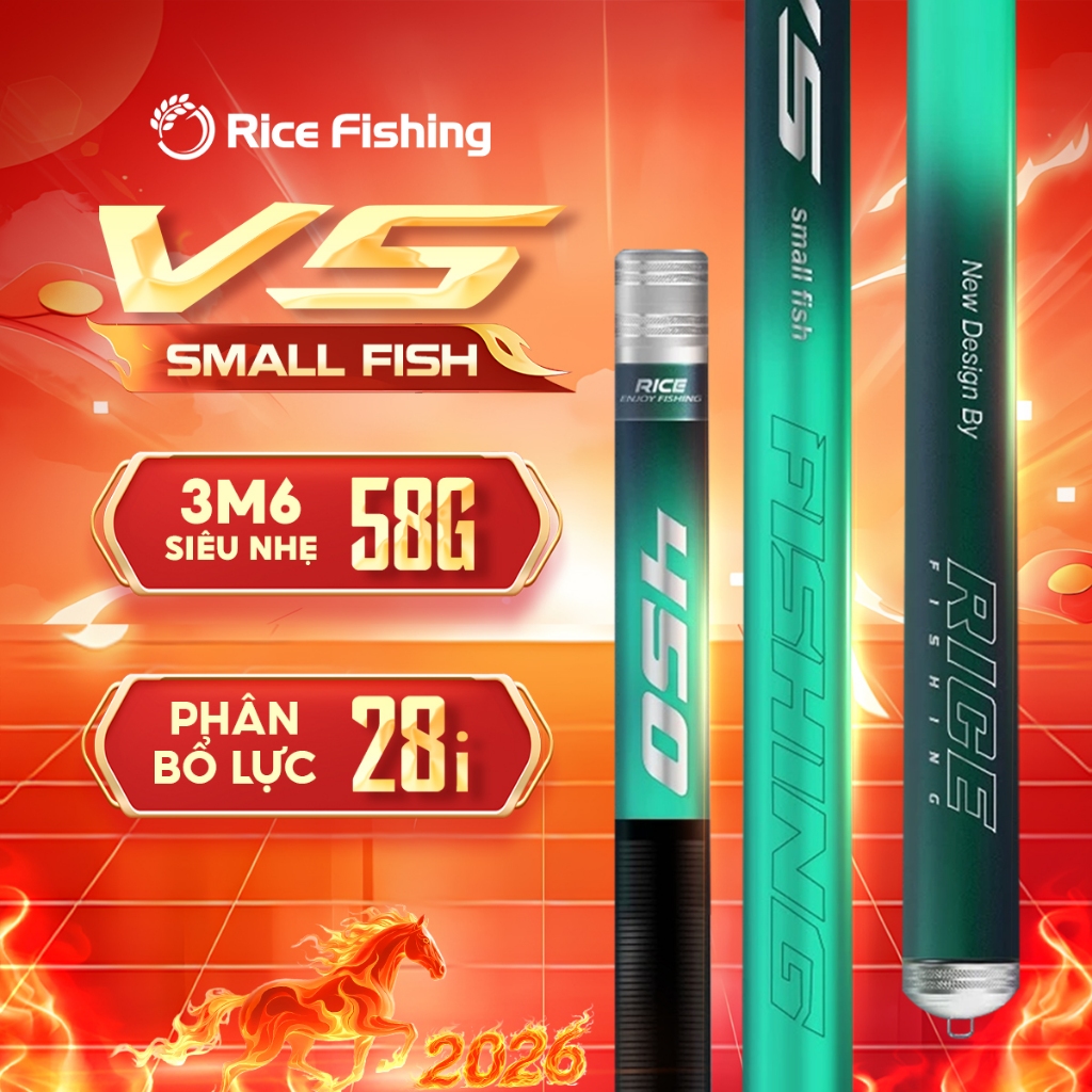 Cần câu đài V5 Toàn Diện Nhỏ V5 Small Fish Rice Fishing thế hệ 2 cần câu carbon cảm giác mới CC-30