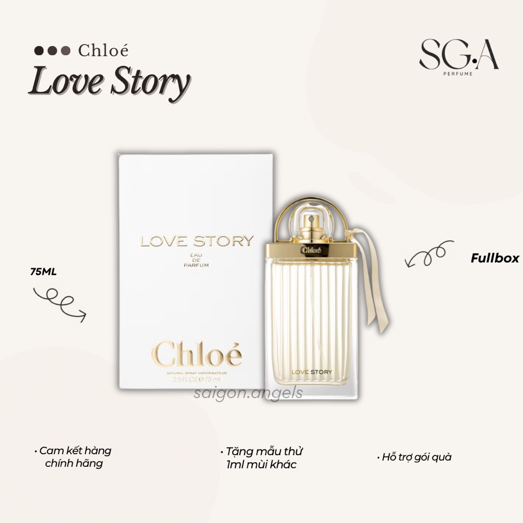 Nước Hoa Chloe Love Story • Fullbox 75ml