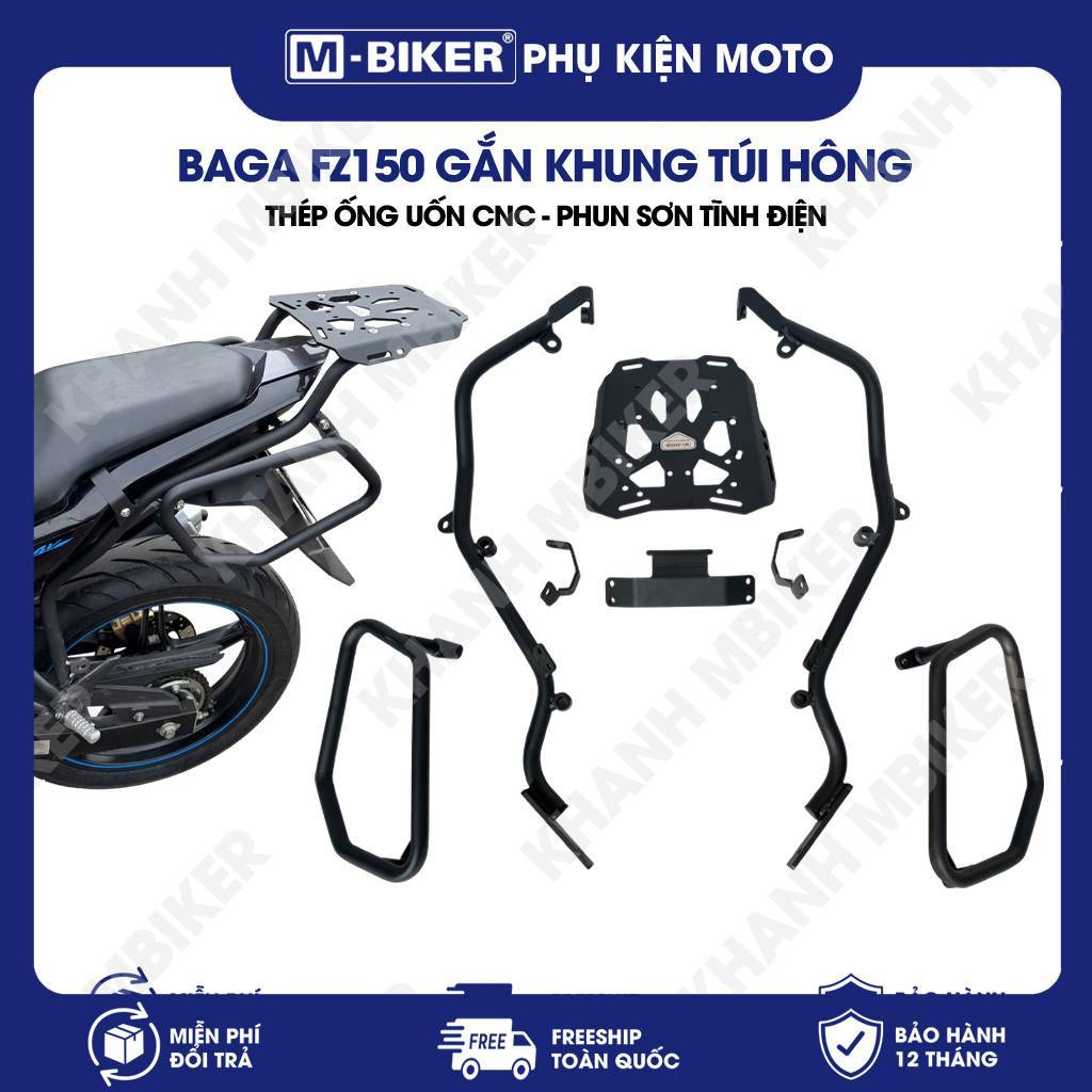 Baga FZ150, Baga sau Fz150, Baga hông FZ150, Baga sau gắn khung treo túi hông FZ150 | M-Biker