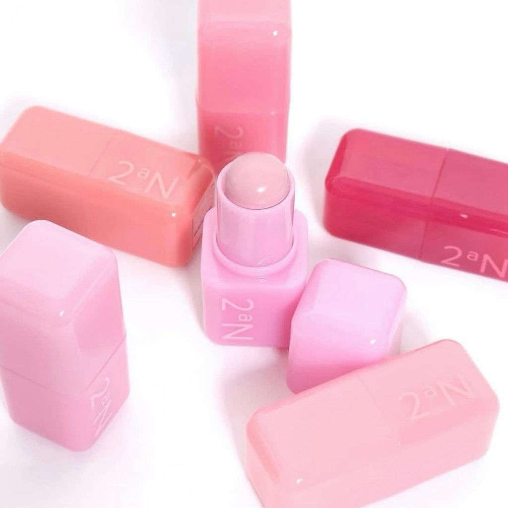 [HSD T4/2028] Má Hồng Kem Dạng Thỏi 2AN Pocket Cotton Blurring Stick 3.5g