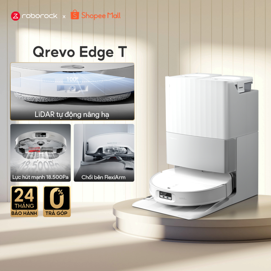 Roborock Qrevo EdgeT robot hút bụi lau nhà