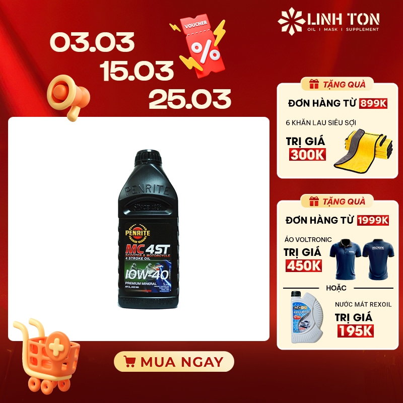 (Quà từ Penrite) Nhớt tổng hợp cao cấp Penrite MC 4ST 10w40 (Full Synthetic 100%)
