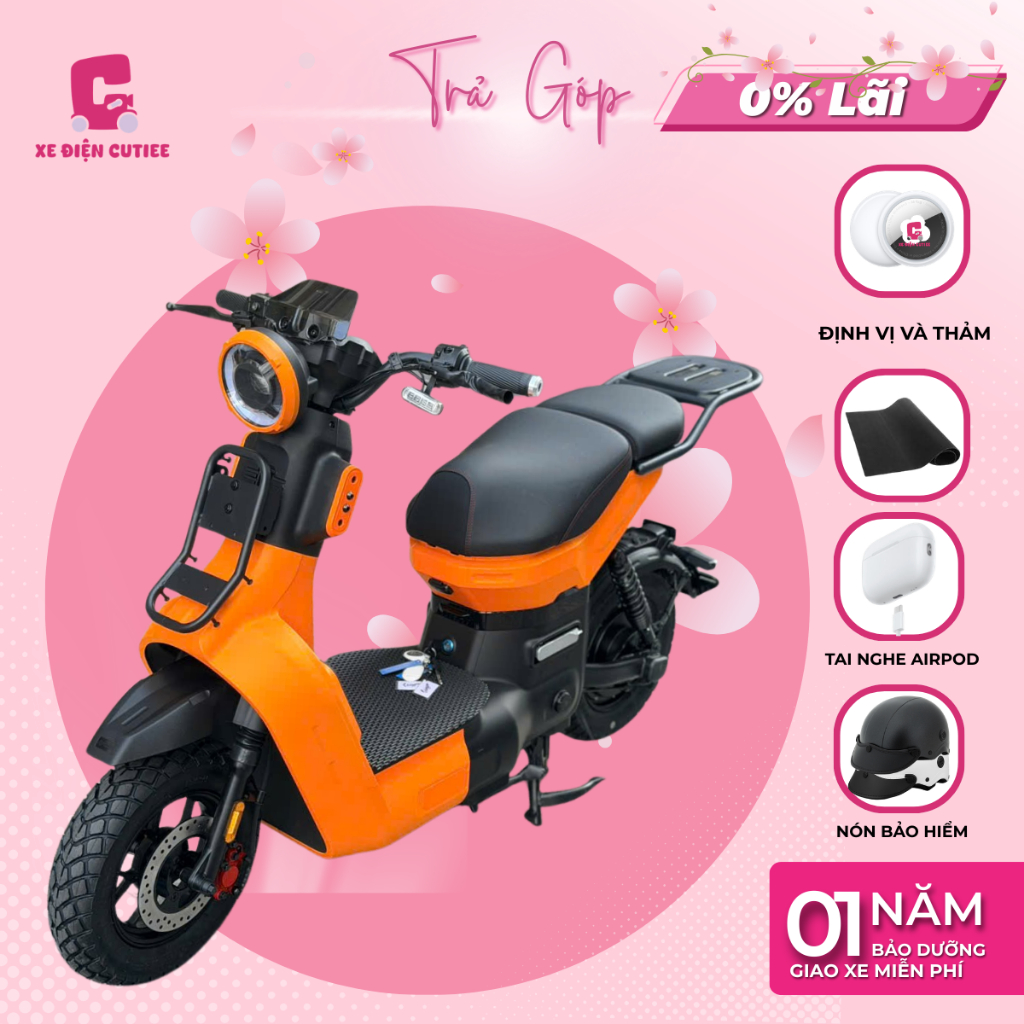 Xe Điện Cutiee Đạp Điện Type 3 Pro - 2026 Có Bàn Đạp