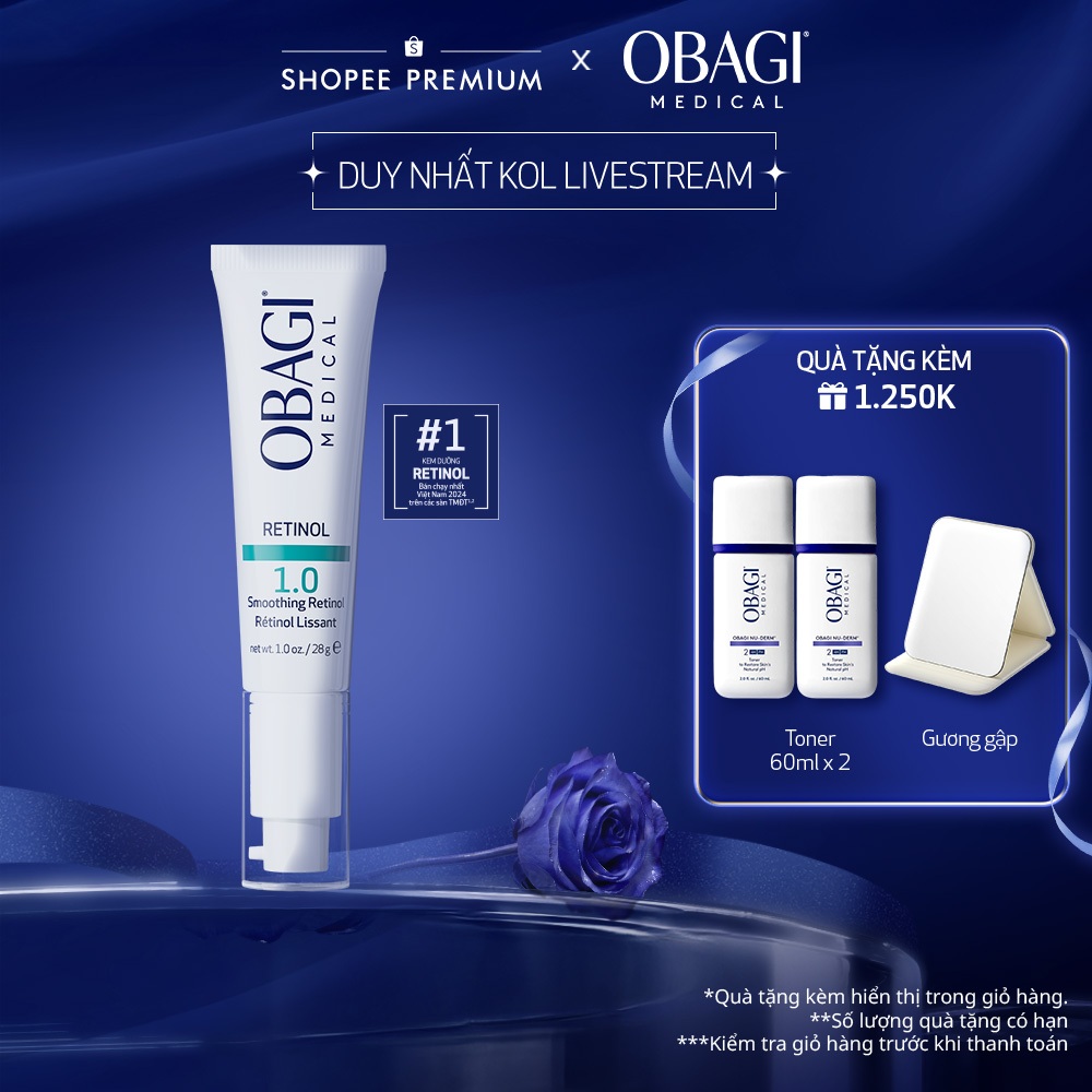 [Obagi x E2E] [PHIÊN BẢN MỚI] Kem Chống Lão Hóa & Tái Tạo Da Obagi Retinol 1.0 28g.