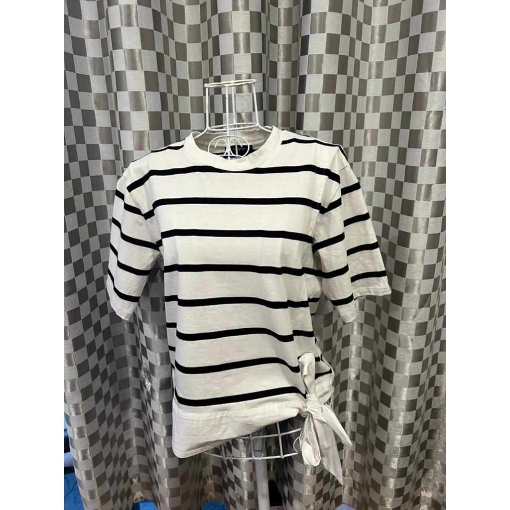 Áo thun kẻ hiệu ms size 8uk