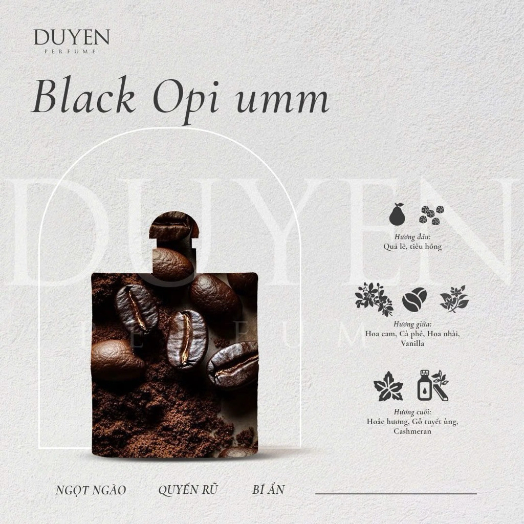 Nước hoa Nữ Black Opi umm (Cafe) Ngọt ngào quyến rũ duyenperfume