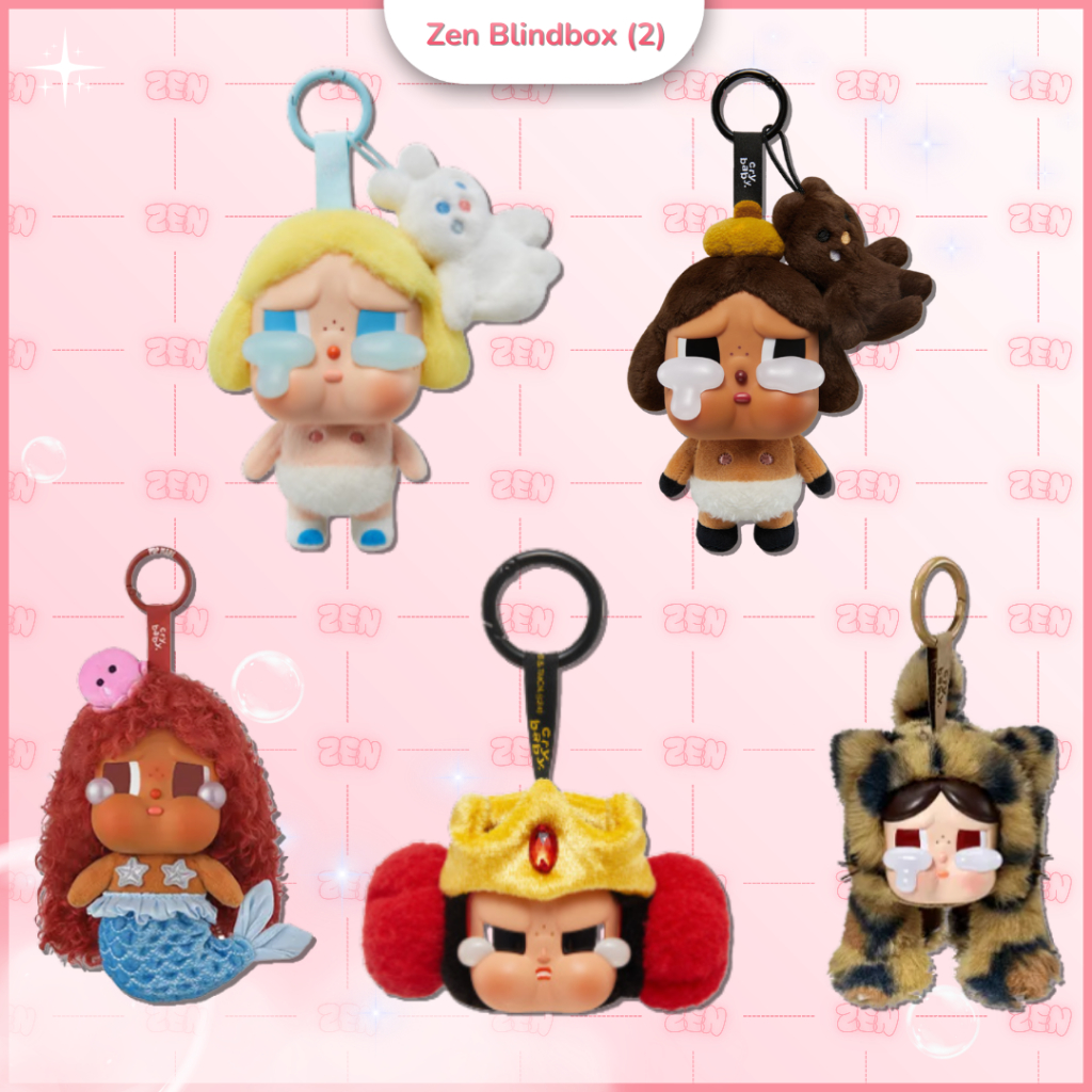 [CHÍNH HÃNG] Crybaby Secret Series Móc Khóa Gấu Bông Các Mẫu Hiếm Crybaby