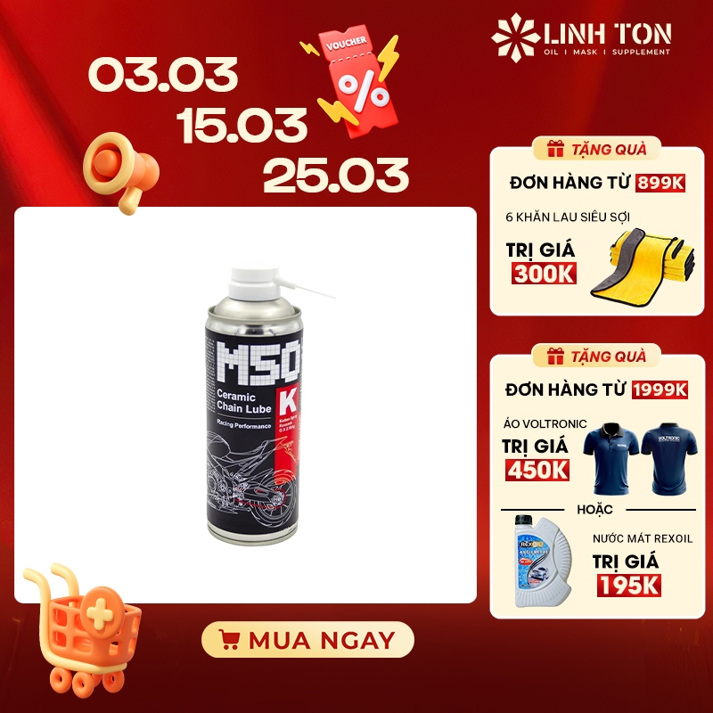 Xịt dưỡng sên phử sứ cao cấp nhập khẩu Đức Voltronic M50-K Ceramic Chain Lube (M50 Voltronic)