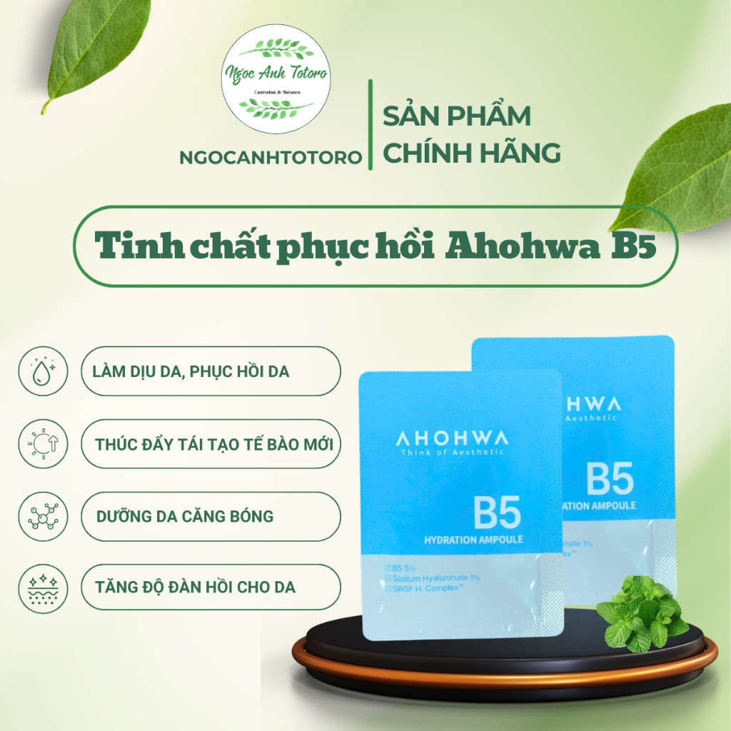 Tinh Chất B5 Cấp Ẩm AHOHWA Hydration Ampoule B5 30ml