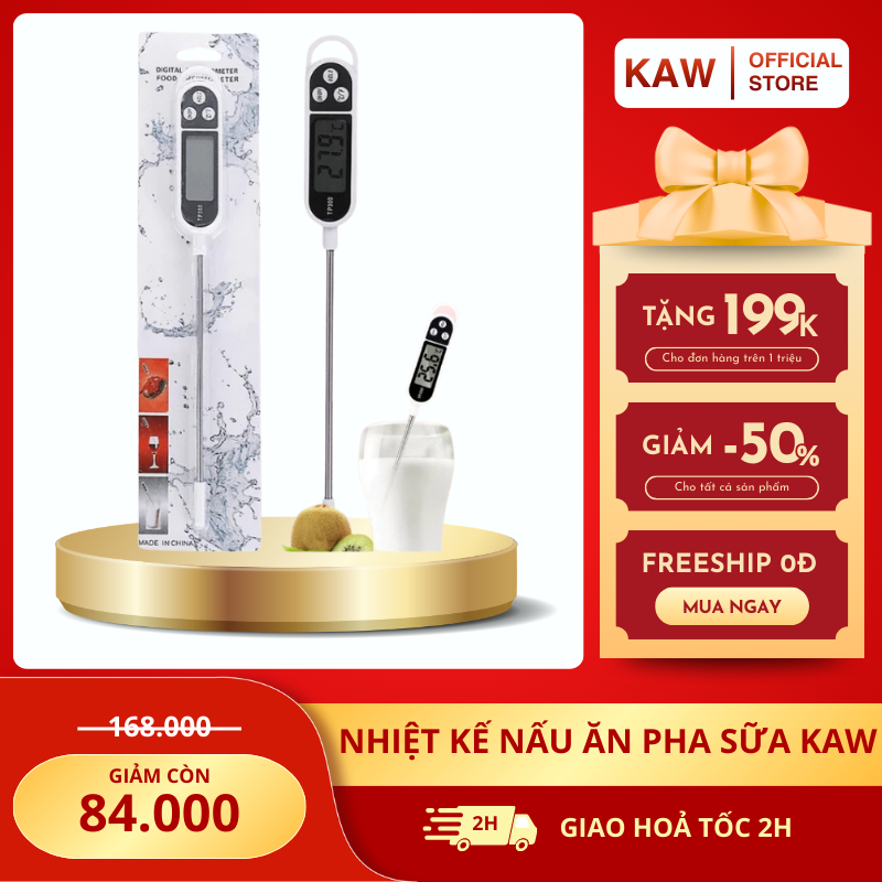Nhiệt Kế Nấu Ăn, Pha Sữa KAW KT300 Đa Năng Đo Nhanh, Độ Chính Xác Cao