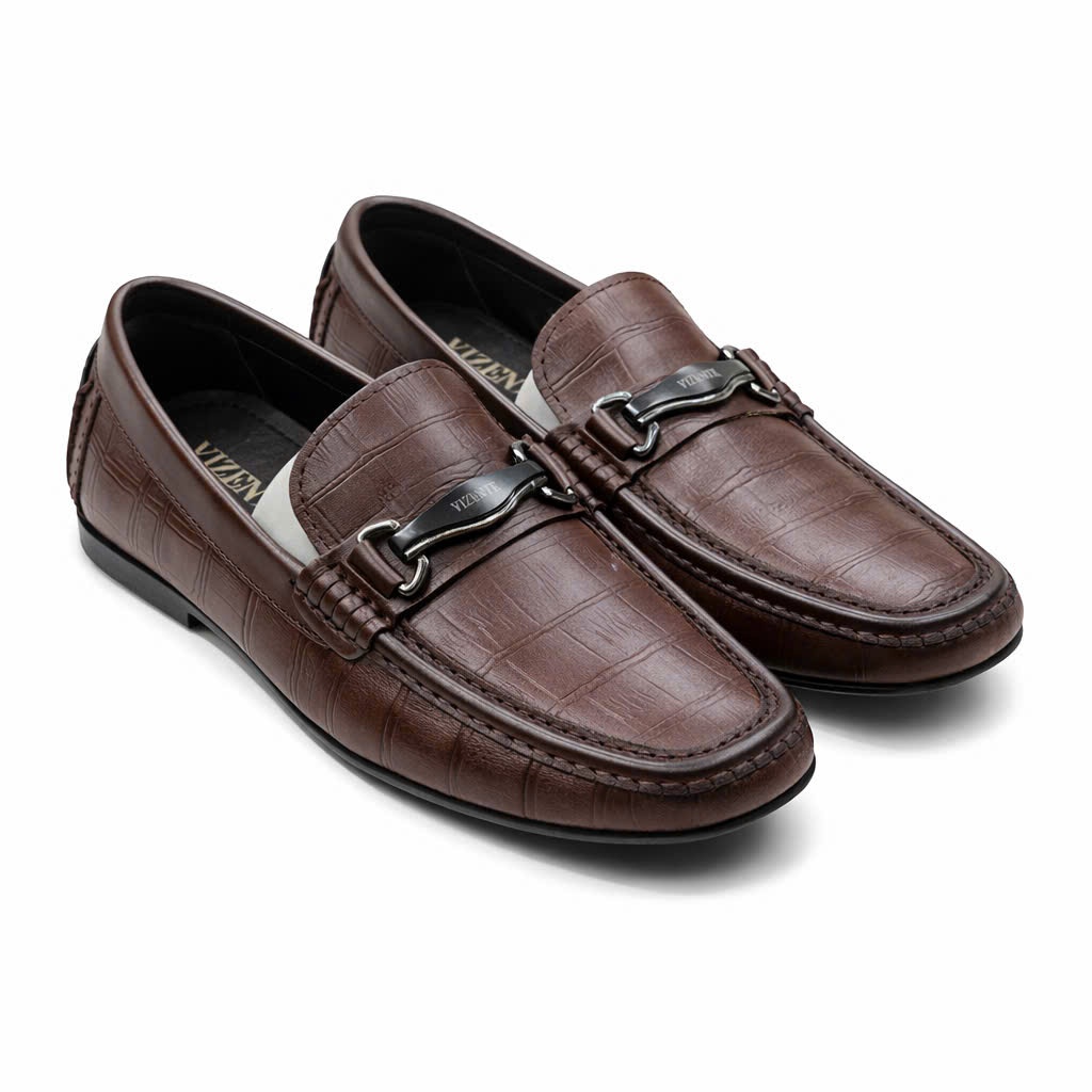 Giày lười nam da bò cao cấp moccasin - VGT011