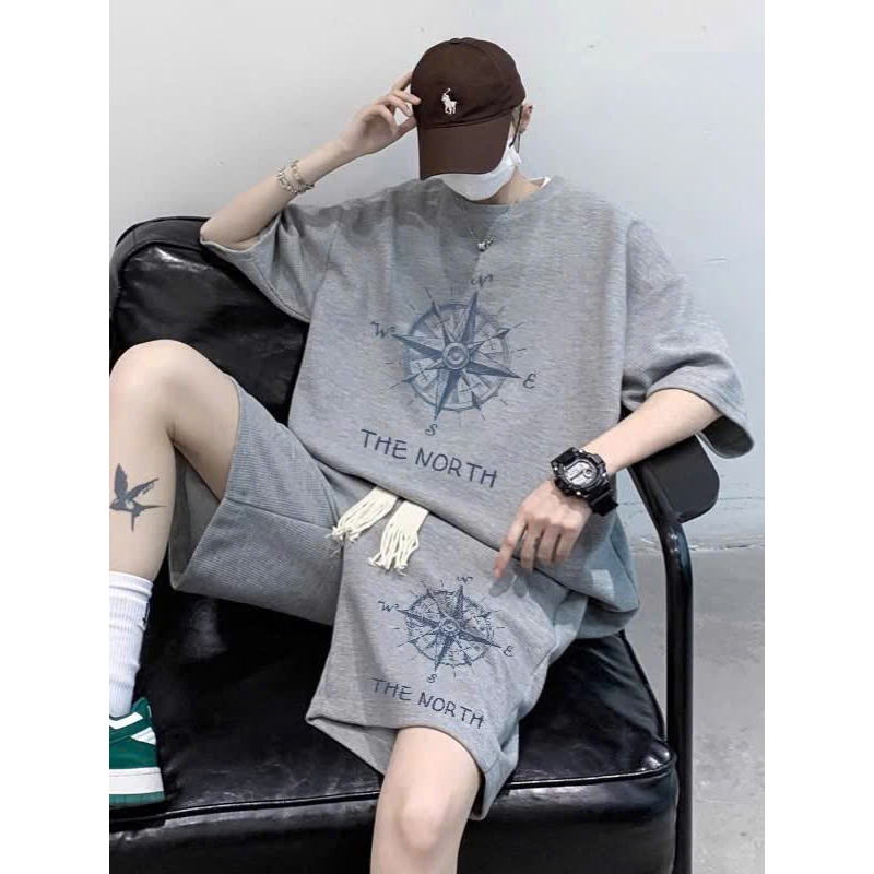 Bộ quần áo nam ATHEAN hàng mới về chất vải waffle với các lỗ thông hơi liti thoáng mát Menswear (bộ 