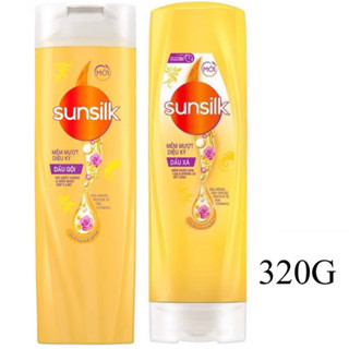 (Chính hãng) Dung tích 320g-Combo Dầu gội + dầu xả sunsilk vàng mềm mượt