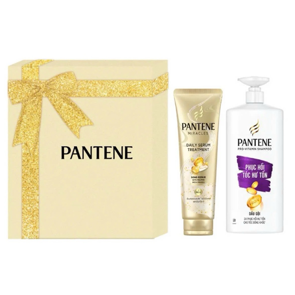 Bộ Pantene (Dầu gội 900g+Kem ủ tóc 180ml)