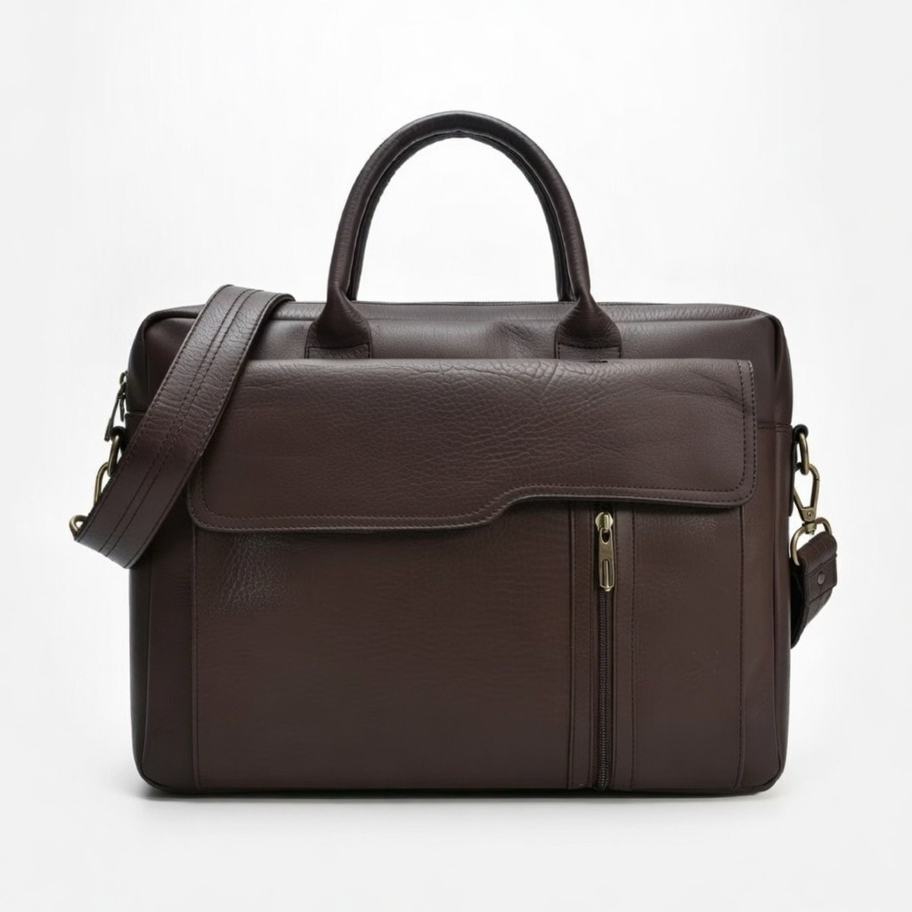 Cặp công sở nam nữ cao cấp, túi da Pu chống nước đựng laptop 15.6 inch có ngắn chống sốc bền đẹp